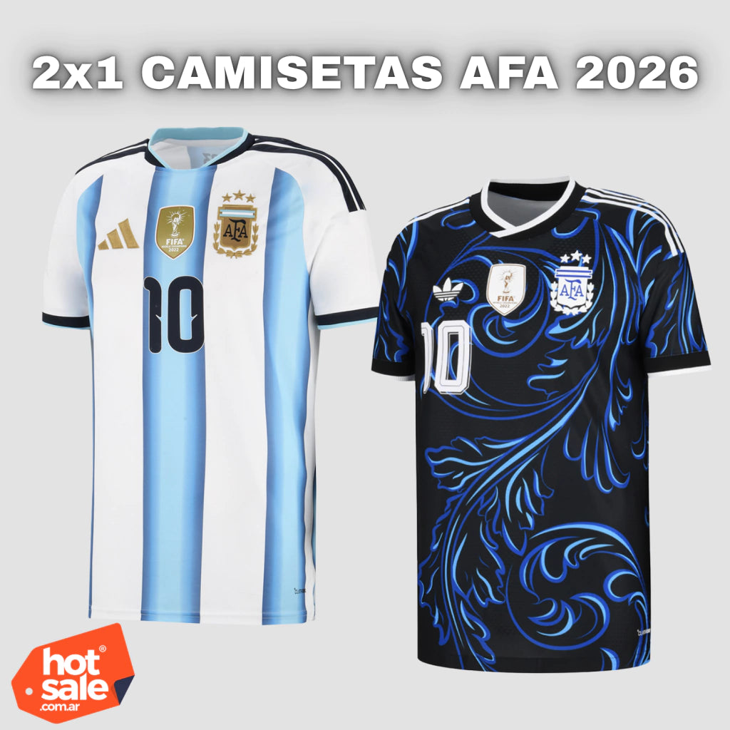2x1 SELECCIÓN ARGENTINA 2026: CAMISETA TITULAR Y CAMISETA SUPLENTE DE REGALO!